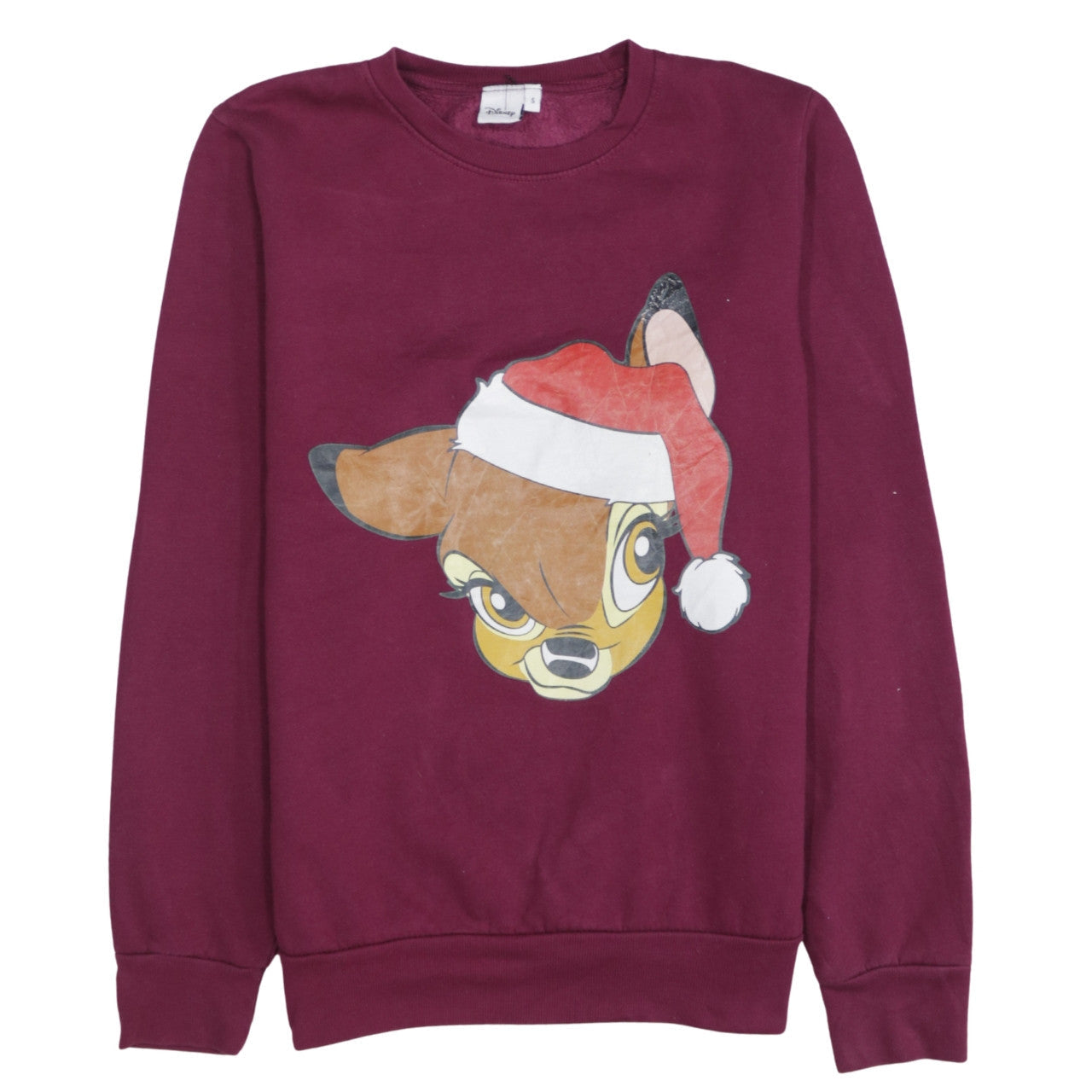 Disney Unisex Adults Purple Christmas Graphic Sweatshirt Size S