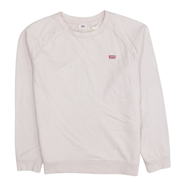 Levi's Women's Pink Crew Neck Pullover Sweatshirt Small