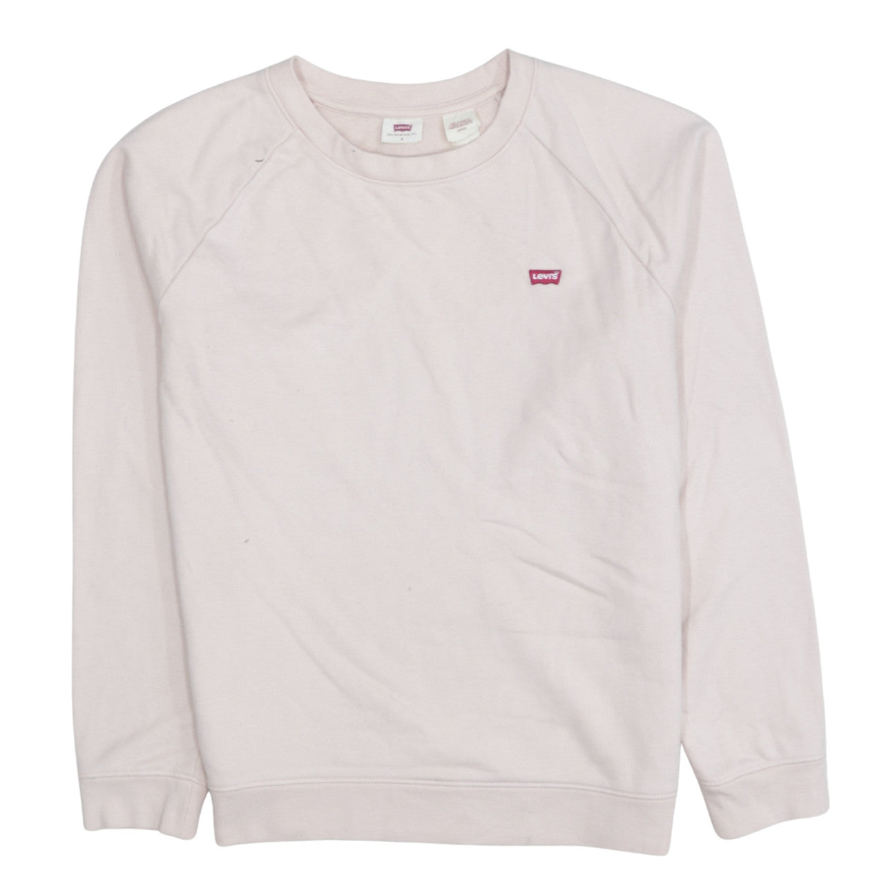 Levi's Women's Pink Crew Neck Pullover Sweatshirt Small