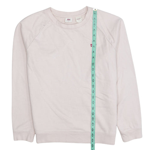 Levi's Women's Pink Crew Neck Pullover Sweatshirt Small