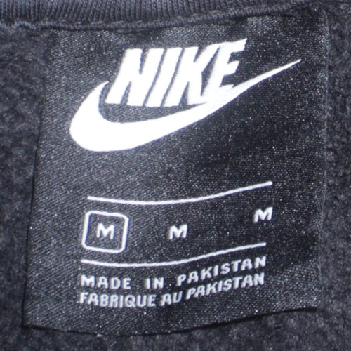 Nike Men's Black Pullover Hoodie Size M Regular Fit Sportswear