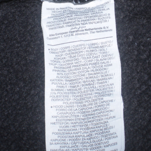 Nike Men's Black Pullover Hoodie Size M Regular Fit Sportswear