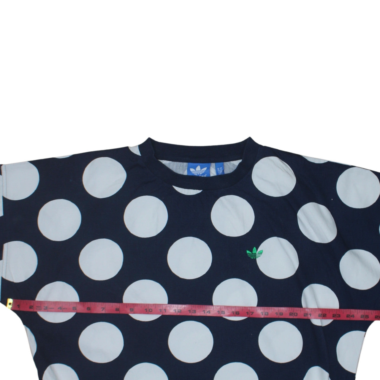 adidas Men's Blue Polka Dot Crew Neck Sweatshirt Size M