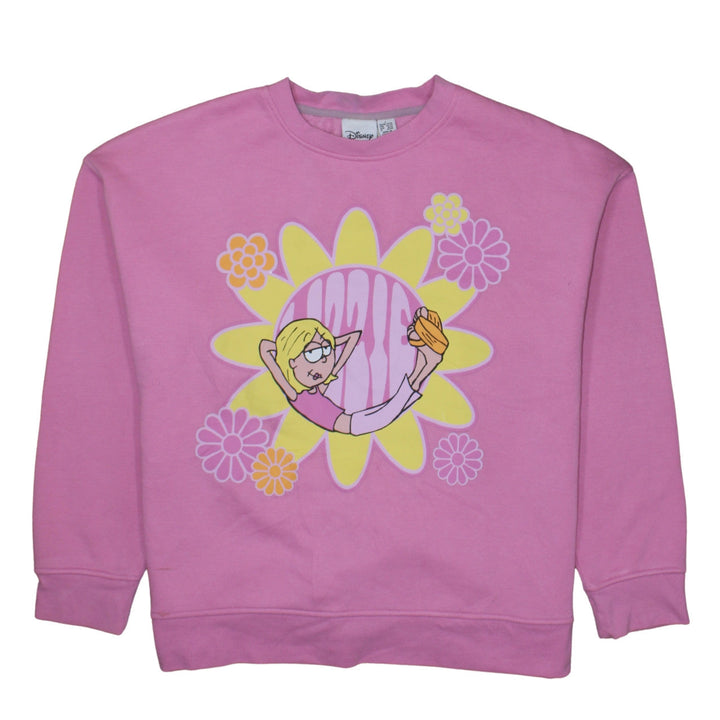 Disney Women Pink Lizzie McGuire Pullover Sweatshirt L