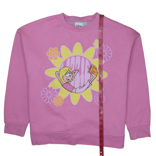 Disney Women Pink Lizzie McGuire Pullover Sweatshirt L