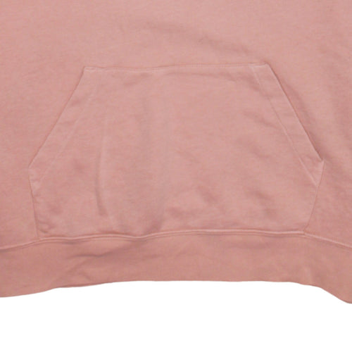 Nike Women Pink Pullover Hoodie Large Cotton Blend Sweatshirt