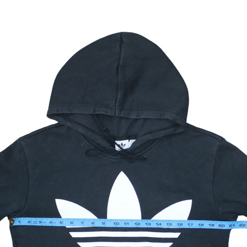 adidas Men's Black Pullover Hoodie M Logo Fleece Sweatshirt