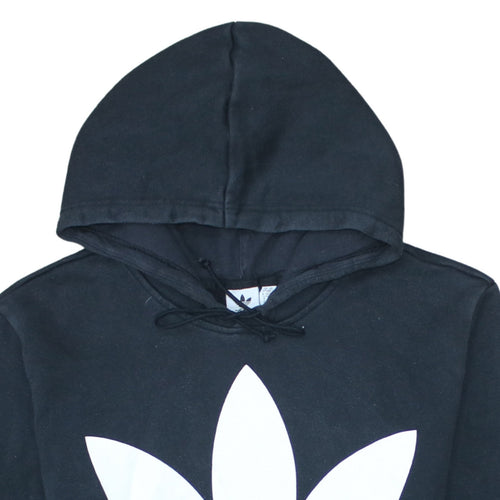 adidas Men's Black Pullover Hoodie M Logo Fleece Sweatshirt