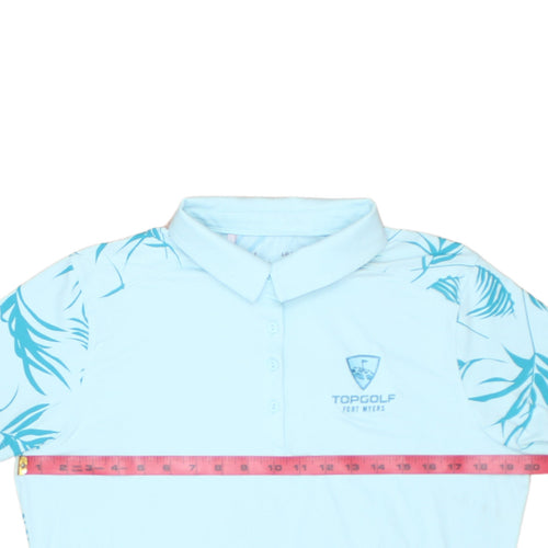 Under Armour Men Blue Iso-Chill Golf Polo Shirt L Athletic Fit