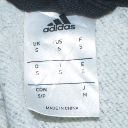 adidas Men's Grey Full Zip Hoodie Small Sportswear Jacket
