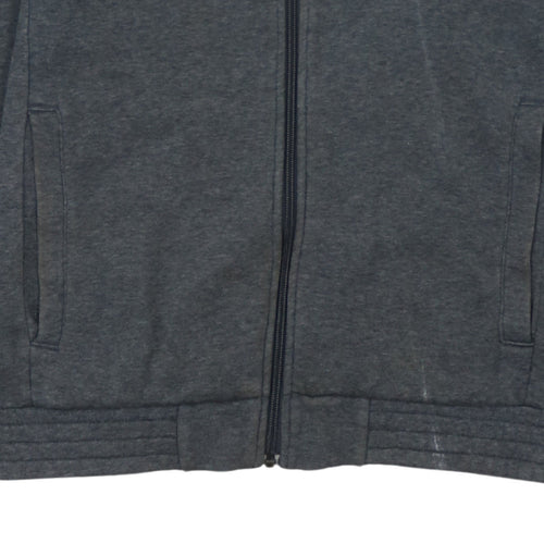 adidas Men's Grey Full Zip Hoodie Small Sportswear Jacket