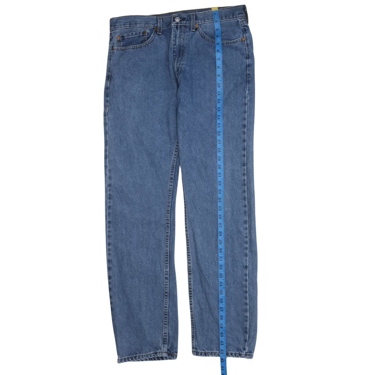 Levi's Men's Blue 32x32 Regular Fit Straight Leg Denim Jeans