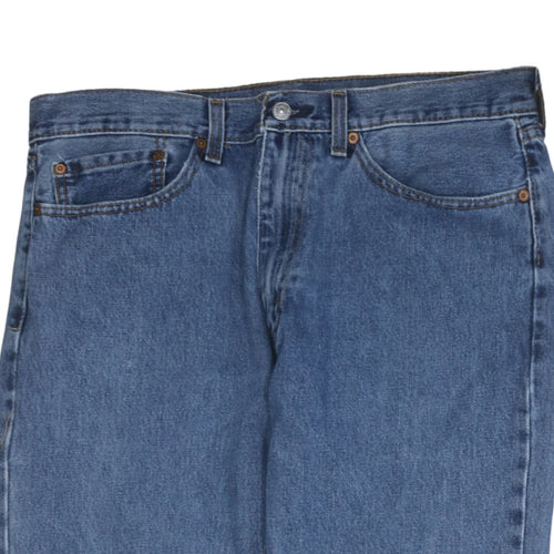 Levi's Men's Blue 32x32 Regular Fit Straight Leg Denim Jeans
