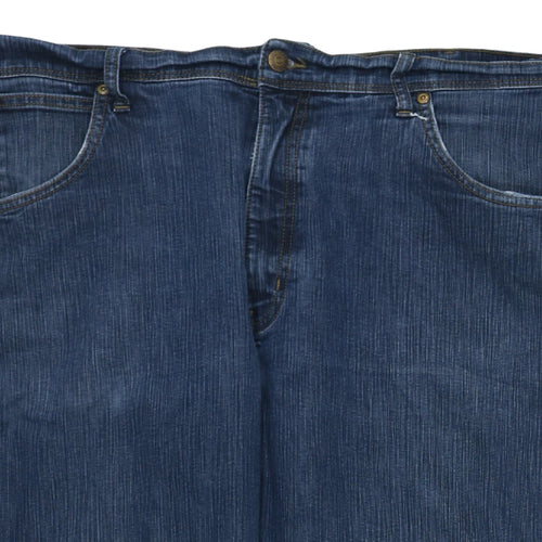 Wrangler Men's Blue 34x32 Carpenter Straight Leg Denim Jeans