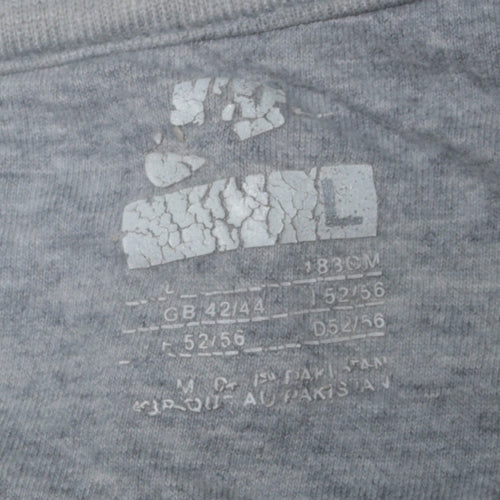 Nike Men’s Grey Crew Neck Pullover Sweatshirt Size L
