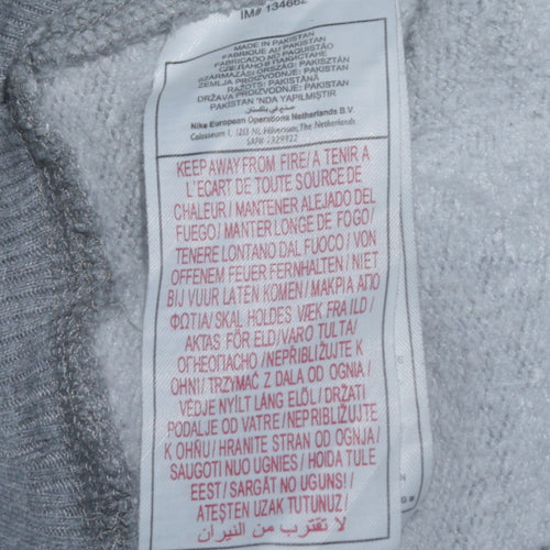 Nike Men’s Grey Crew Neck Pullover Sweatshirt Size L