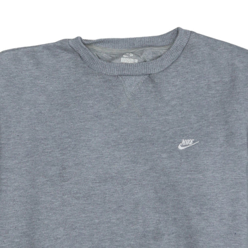 Nike Men’s Grey Crew Neck Pullover Sweatshirt Size L