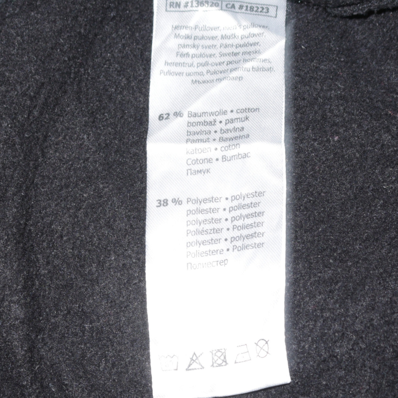 Kappa Men's Black Pullover Hoodie Large Graphic Logo Sportswear