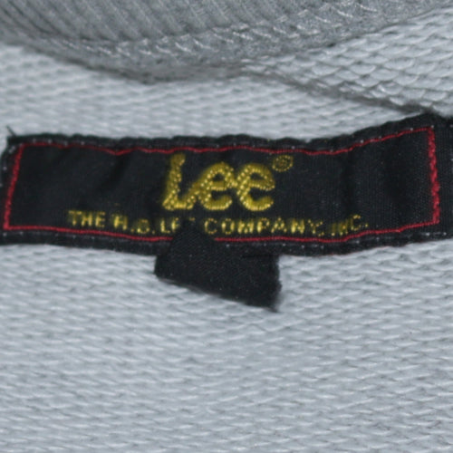 Lee Mens Grey Crew Neck Logo Sweatshirt Size L Regular Fit