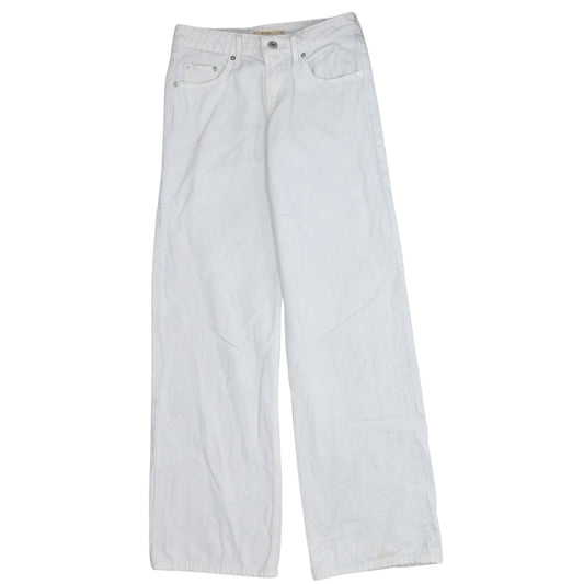 Levi's Premium Men's White 26 Low Loose Straight Denim Jeans