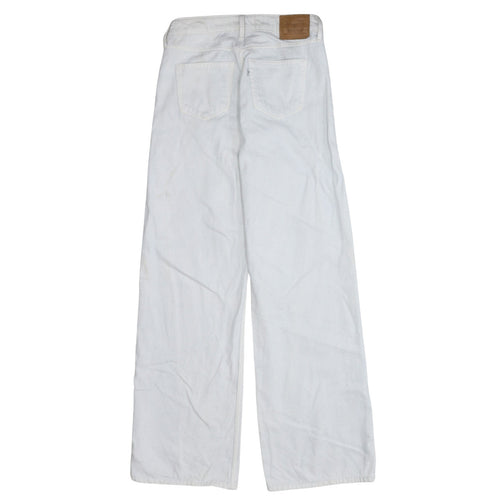 Levi's Premium Men's White 26 Low Loose Straight Denim Jeans