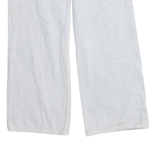 Levi's Premium Men's White 26 Low Loose Straight Denim Jeans