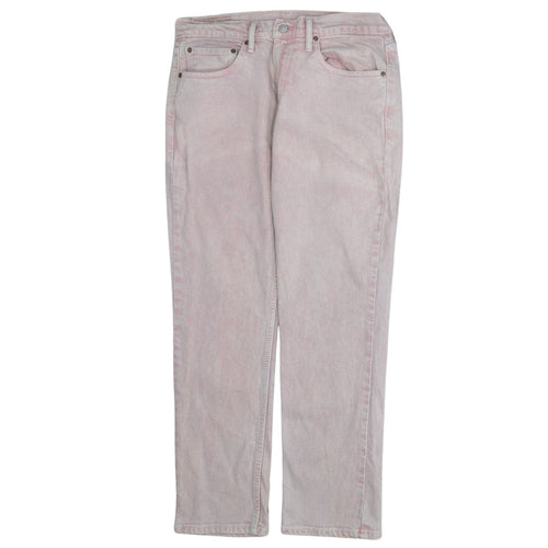 Levi's Men's Pink Light Wash Straight Leg Denim Jeans 32W 30L