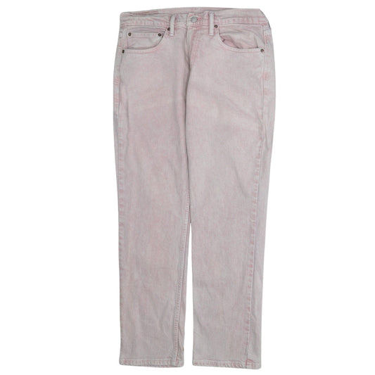 Levi's Men's Pink Light Wash Straight Leg Denim Jeans 32W 30L