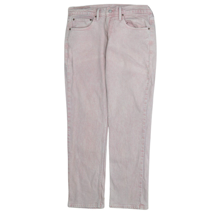 Levi's Men's Pink Light Wash Straight Leg Denim Jeans 32W 30L