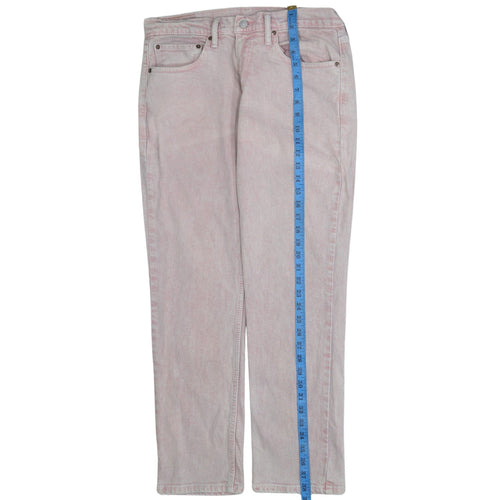 Levi's Men's Pink Light Wash Straight Leg Denim Jeans 32W 30L