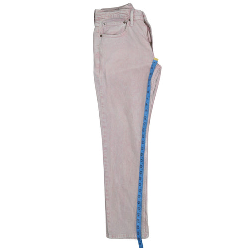 Levi's Men's Pink Light Wash Straight Leg Denim Jeans 32W 30L