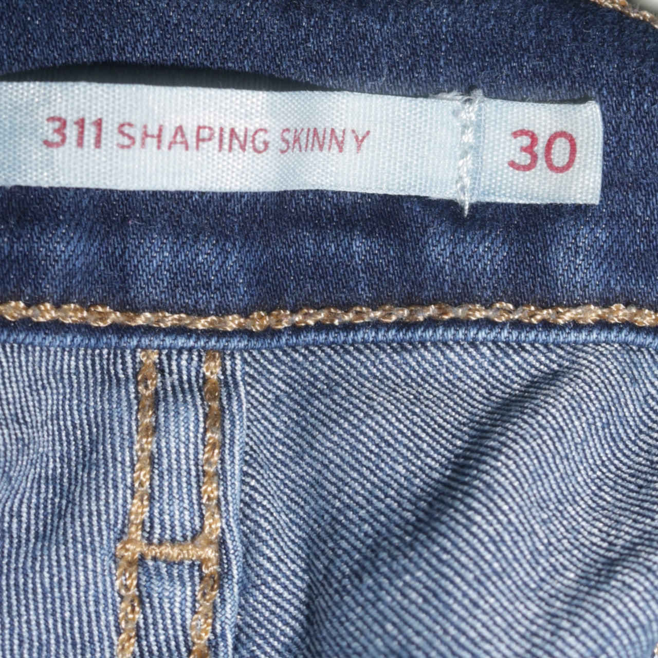 Levi's 311 Shaping Skinny Women's Blue Jeans Size 30 Denim Classic Fit