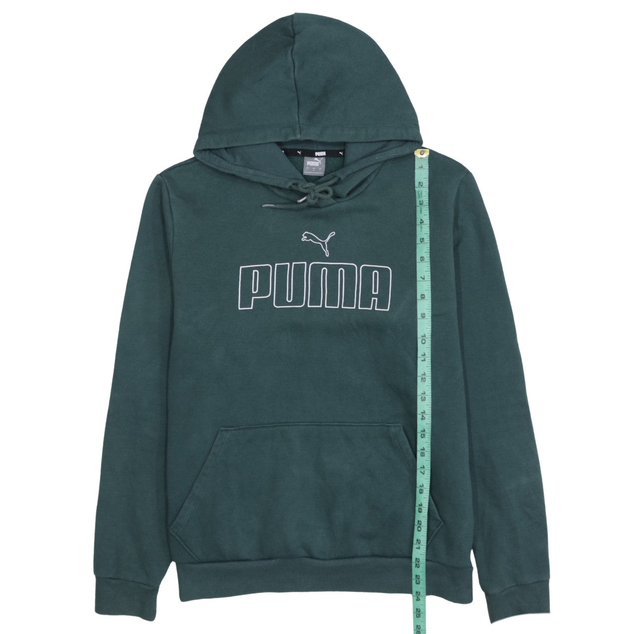 Puma Men Green Pullover Hoodie L Regular Fit Graphic Sportswear