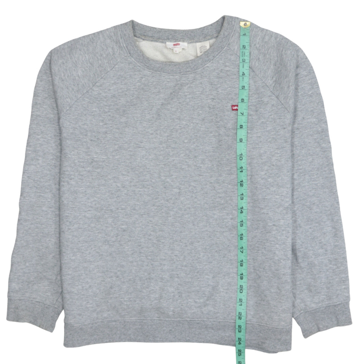 Levi's Women Grey Crew Neck Embroidered Sweatshirt M