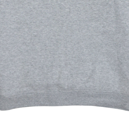 Levi's Women Grey Crew Neck Embroidered Sweatshirt M