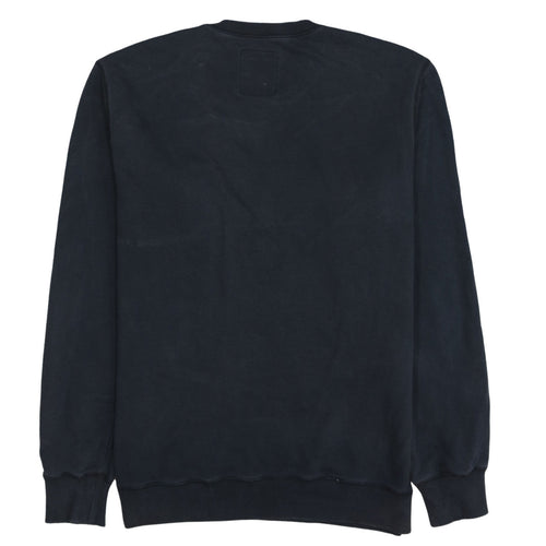 Diesel Mens Black Embroidered Logo Crew Neck Sweatshirt L