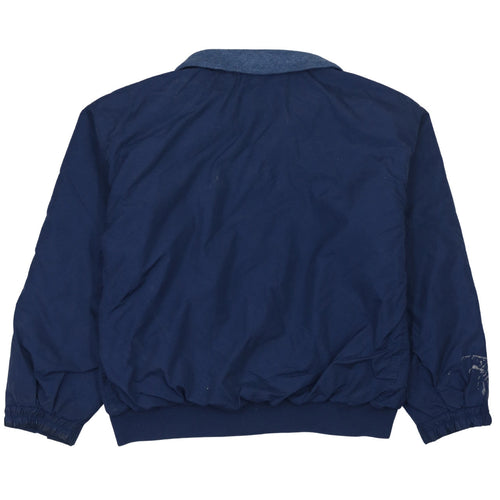 Columbia Men's Blue XL Bomber Jacket Nylon Full Zip Outdoor