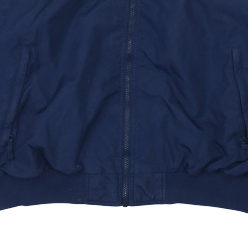Columbia Men's Blue XL Bomber Jacket Nylon Full Zip Outdoor