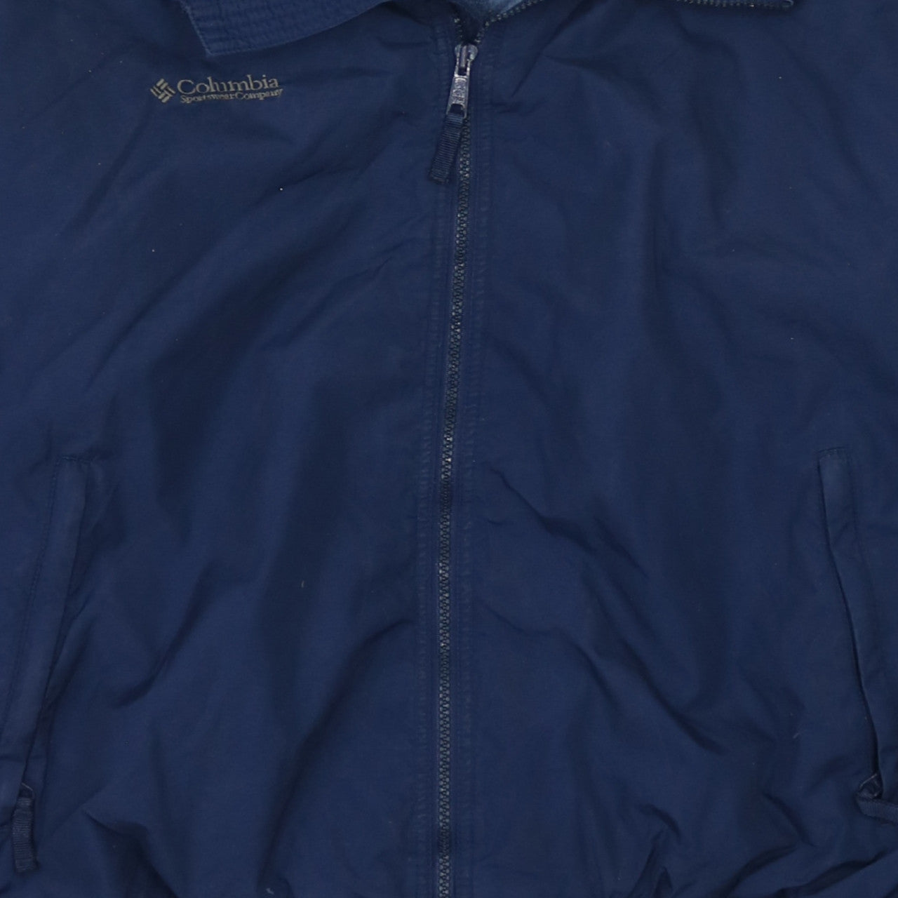 Columbia Men's Blue XL Bomber Jacket Nylon Full Zip Outdoor