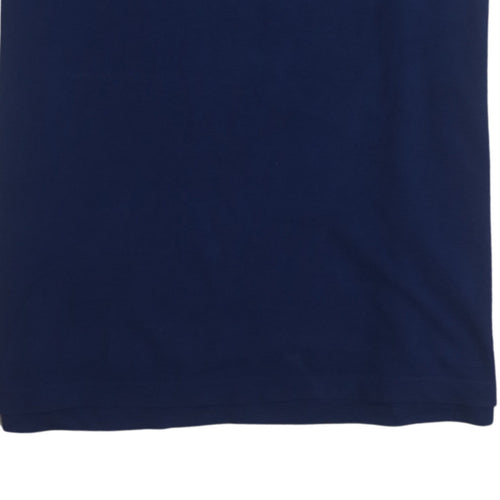 Hugo Boss Men's Blue Regular Fit Pima Cotton Polo Shirt M