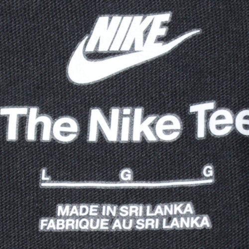 Nike Men's Black Just Do It Graphic Cotton T-Shirt Size L