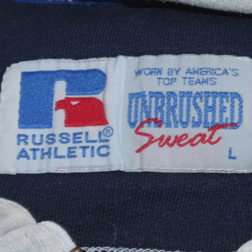 Russell Athletic Mens Grey Sleeveless Full Zip Hoodie Vest L