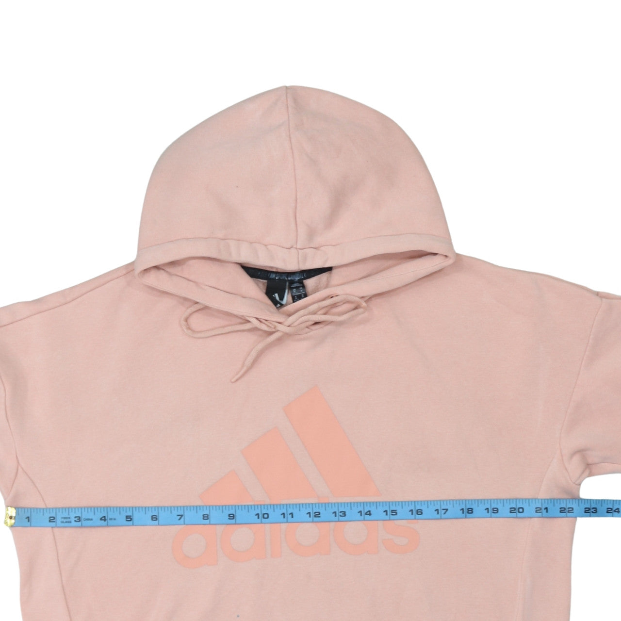 Adidas Women Pink Logo Pullover Hoodie Medium 12-14 Casual