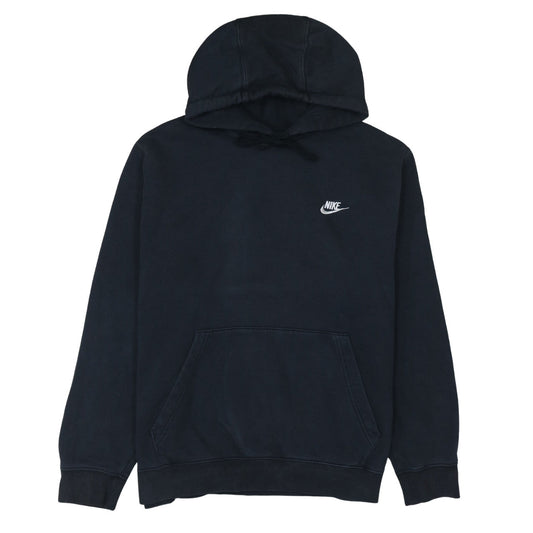 Nike Men's Black Pullover Hoodie Size L Fleece Logo Sportswear