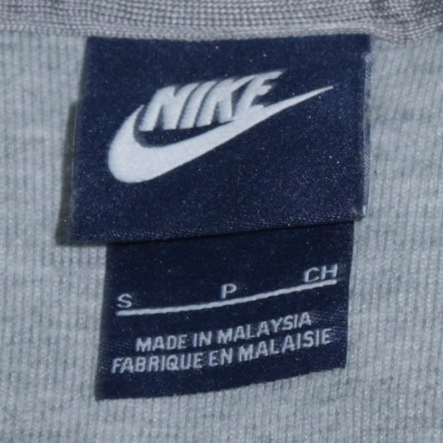 Nike Men's Grey Hooded Full Zip Basic Jacket Size S