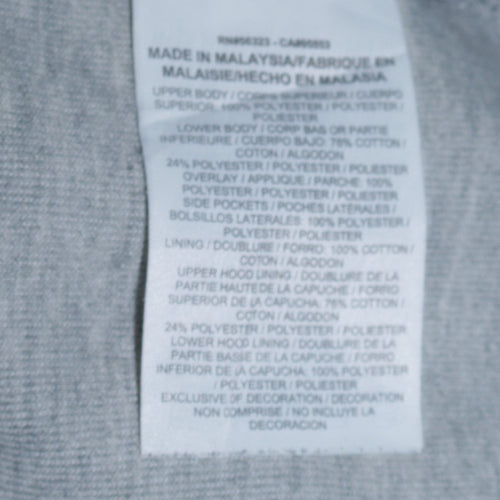 Nike Men's Grey Hooded Full Zip Basic Jacket Size S
