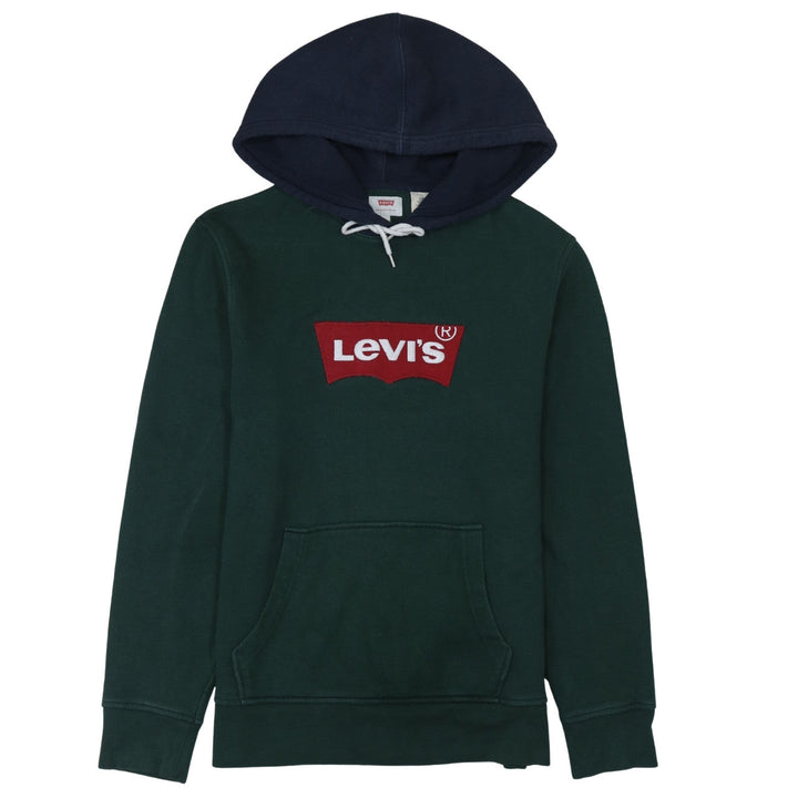 Levi's Men's Green Pullover Logo Hoodie Size S Cotton Blend