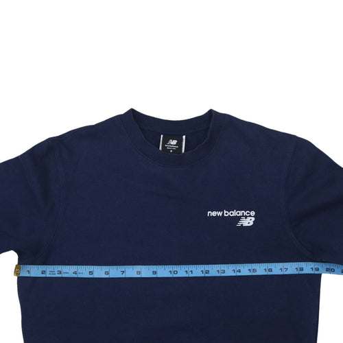 New Balance Men's Blue Crew Neck Pullover Sweatshirt Size S