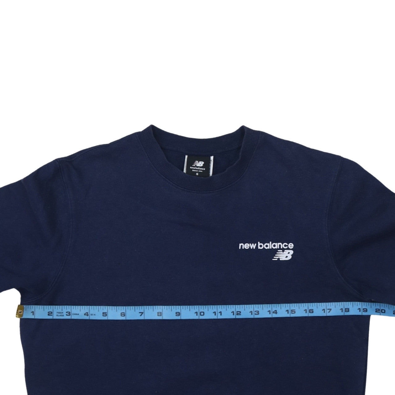 New Balance Men's Blue Crew Neck Pullover Sweatshirt Size S