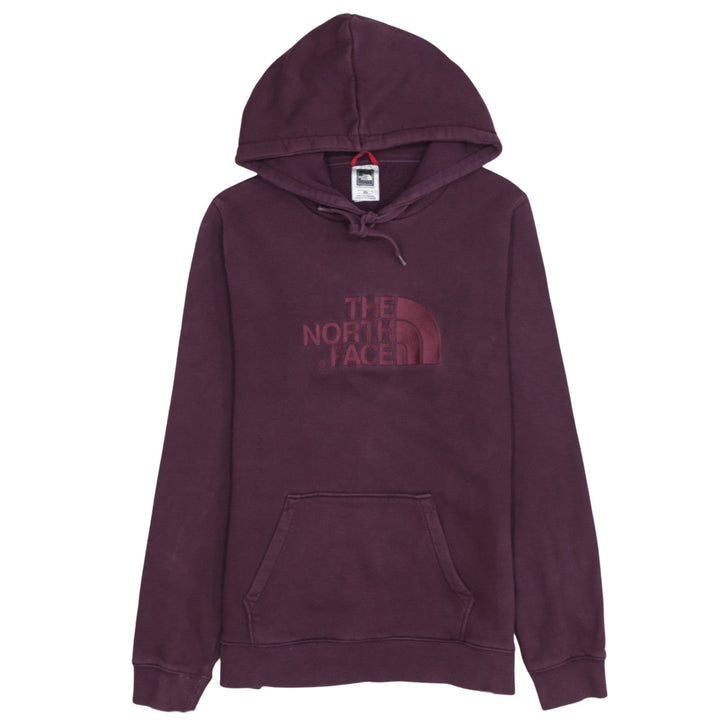 The North Face Womens Purple Hoodie Size M 100% Cotton Pullover